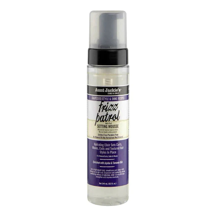 Aunt Jackie's Grapeseed Style Frizz Patrol Anti-Poof Twist & Curl 8.5oz